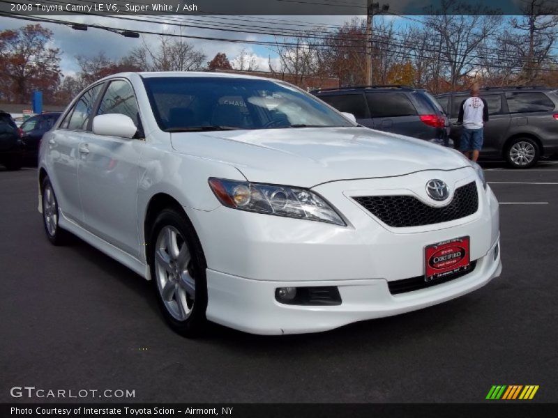 Super White / Ash 2008 Toyota Camry LE V6