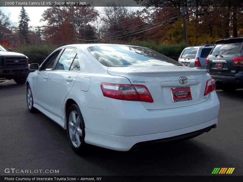 Super White / Ash 2008 Toyota Camry LE V6