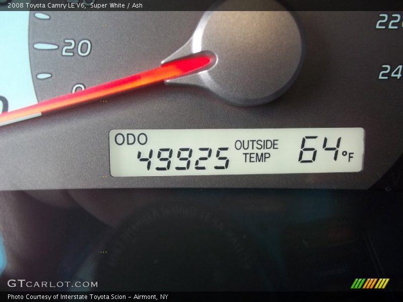 Super White / Ash 2008 Toyota Camry LE V6