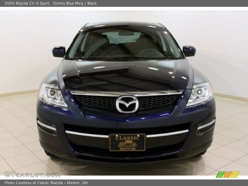 Stormy Blue Mica / Black 2009 Mazda CX-9 Sport