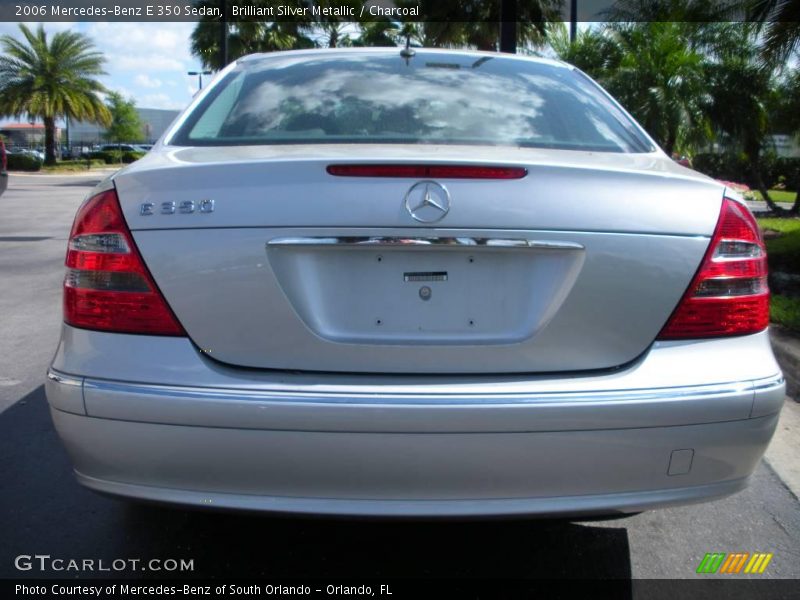 Brilliant Silver Metallic / Charcoal 2006 Mercedes-Benz E 350 Sedan