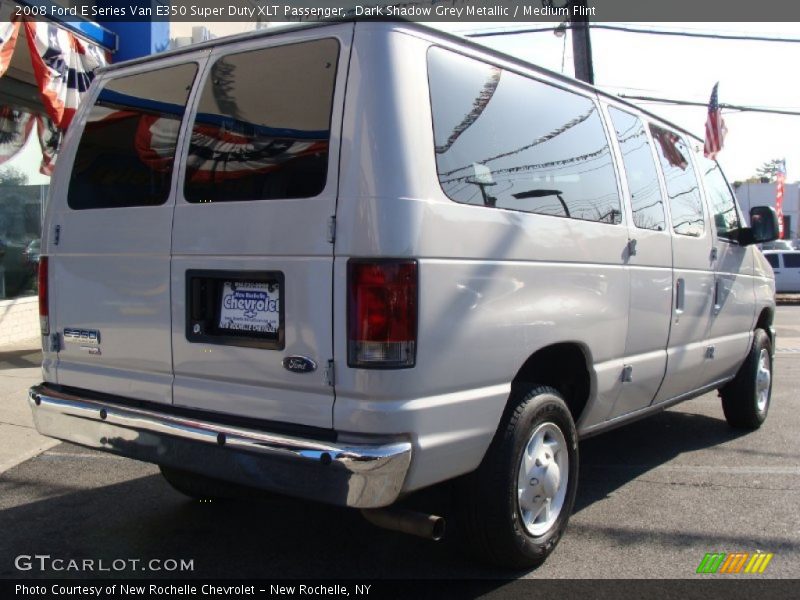Dark Shadow Grey Metallic / Medium Flint 2008 Ford E Series Van E350 Super Duty XLT Passenger
