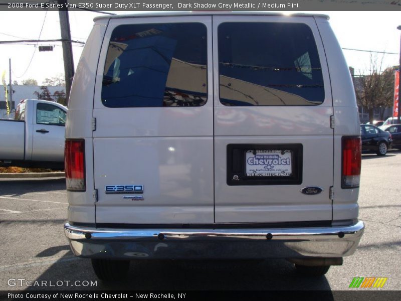 Dark Shadow Grey Metallic / Medium Flint 2008 Ford E Series Van E350 Super Duty XLT Passenger