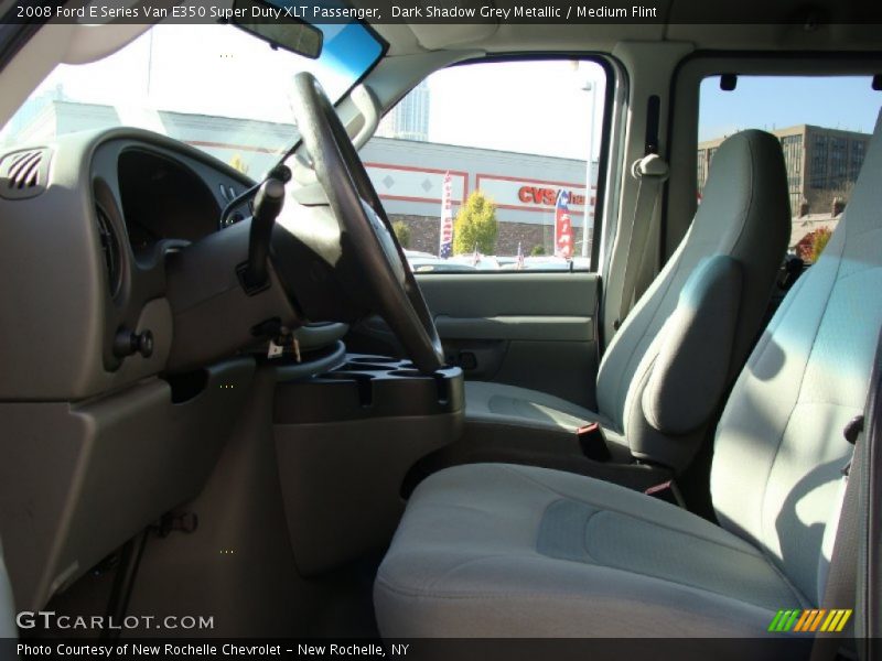 Dark Shadow Grey Metallic / Medium Flint 2008 Ford E Series Van E350 Super Duty XLT Passenger