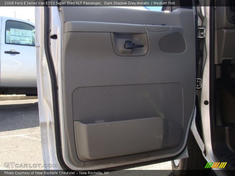 Dark Shadow Grey Metallic / Medium Flint 2008 Ford E Series Van E350 Super Duty XLT Passenger
