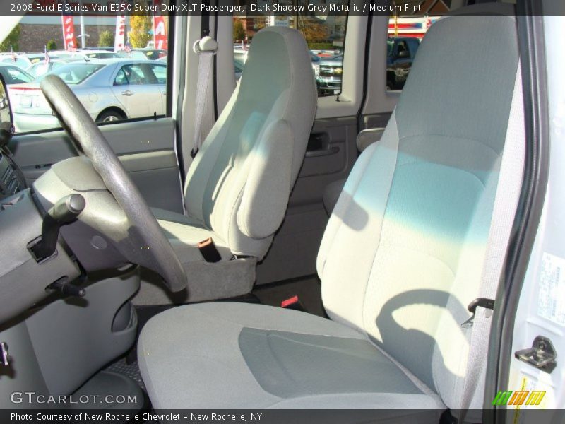 Dark Shadow Grey Metallic / Medium Flint 2008 Ford E Series Van E350 Super Duty XLT Passenger