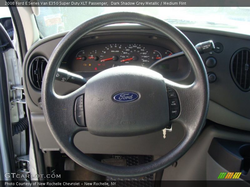 Dark Shadow Grey Metallic / Medium Flint 2008 Ford E Series Van E350 Super Duty XLT Passenger