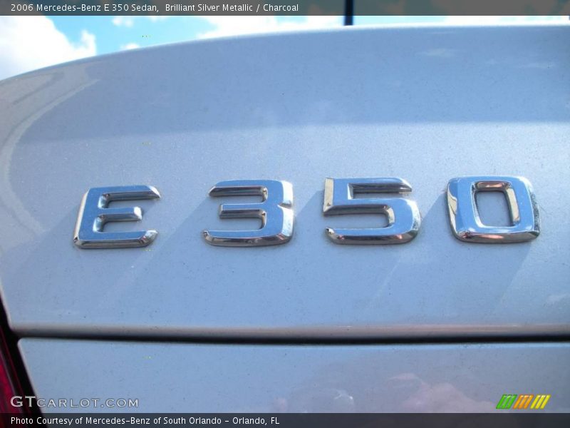 Brilliant Silver Metallic / Charcoal 2006 Mercedes-Benz E 350 Sedan