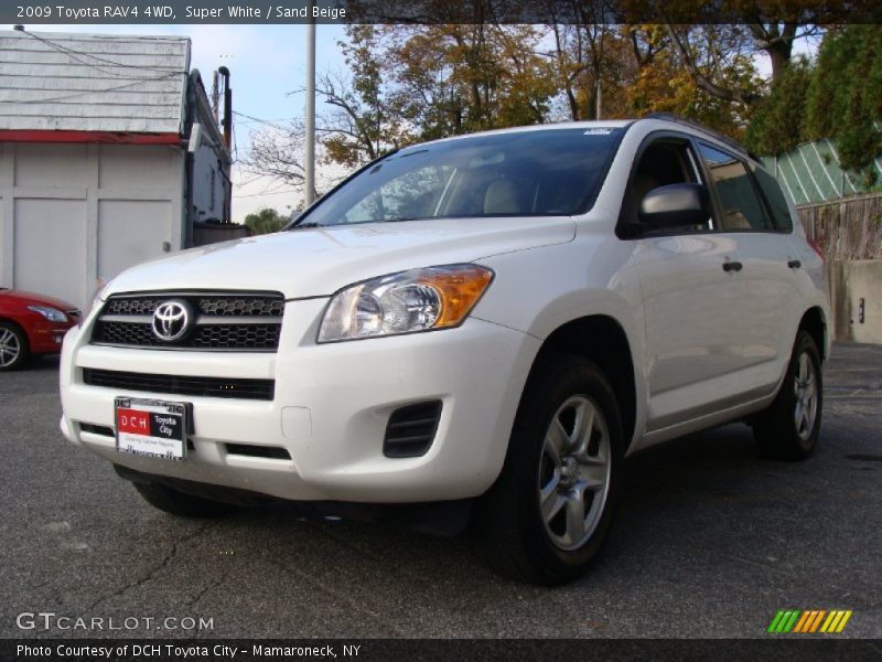 Super White / Sand Beige 2009 Toyota RAV4 4WD