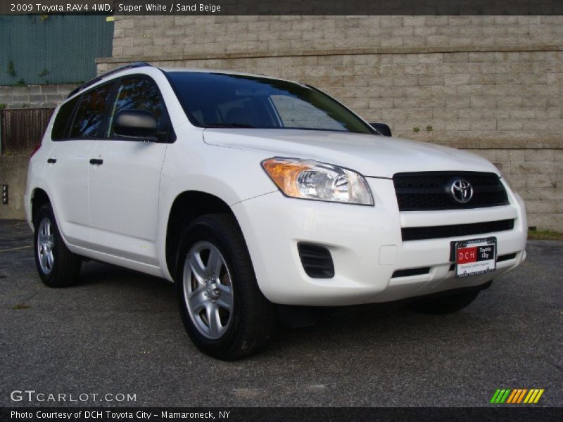 Super White / Sand Beige 2009 Toyota RAV4 4WD