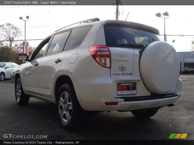 Super White / Sand Beige 2009 Toyota RAV4 4WD