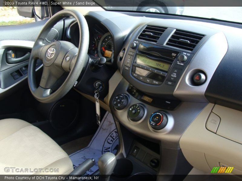 Super White / Sand Beige 2009 Toyota RAV4 4WD