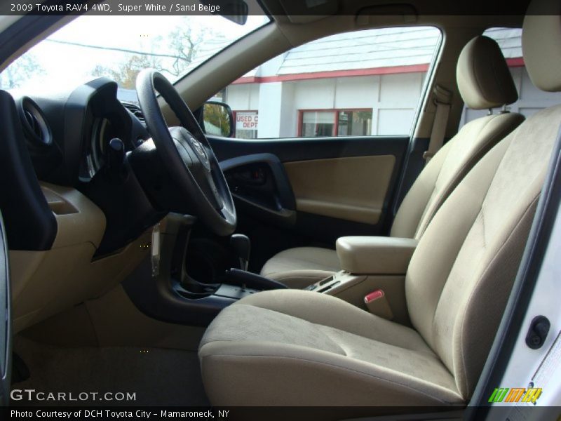 Super White / Sand Beige 2009 Toyota RAV4 4WD