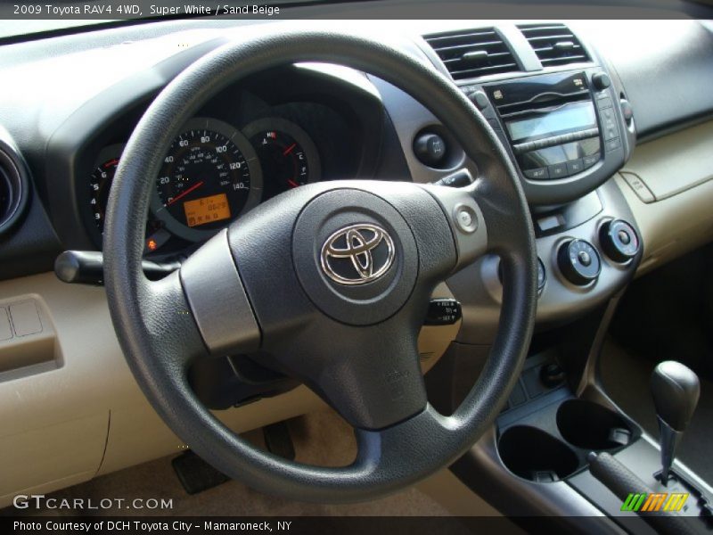 Super White / Sand Beige 2009 Toyota RAV4 4WD