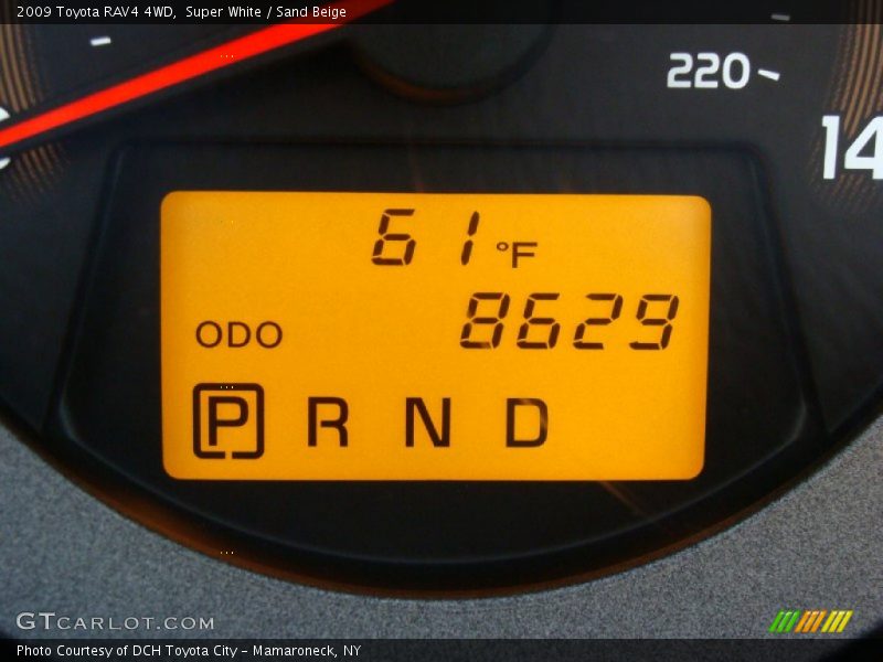 Super White / Sand Beige 2009 Toyota RAV4 4WD