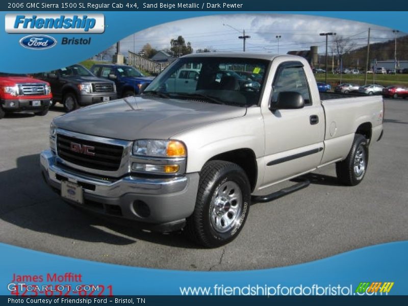 Sand Beige Metallic / Dark Pewter 2006 GMC Sierra 1500 SL Regular Cab 4x4