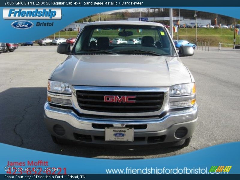 Sand Beige Metallic / Dark Pewter 2006 GMC Sierra 1500 SL Regular Cab 4x4