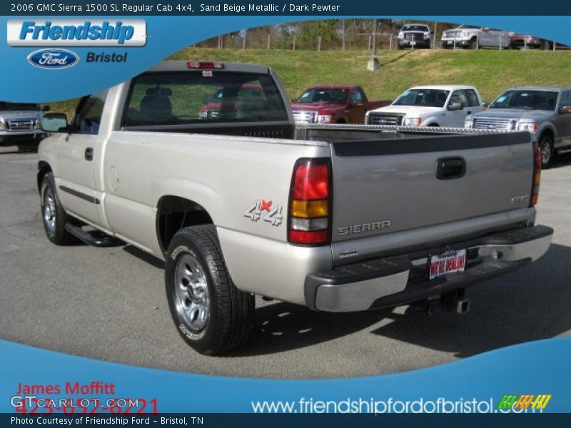 Sand Beige Metallic / Dark Pewter 2006 GMC Sierra 1500 SL Regular Cab 4x4