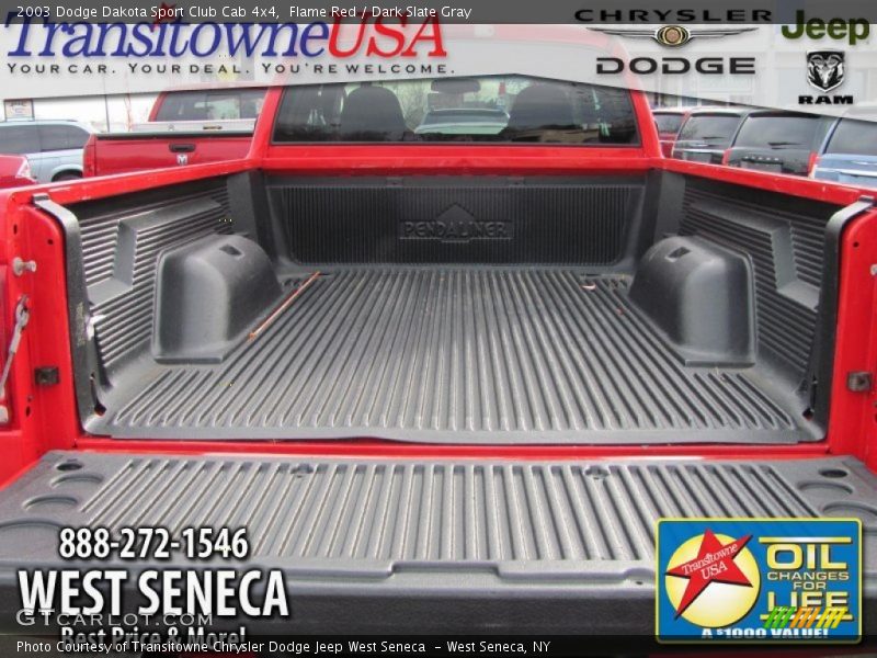 Flame Red / Dark Slate Gray 2003 Dodge Dakota Sport Club Cab 4x4