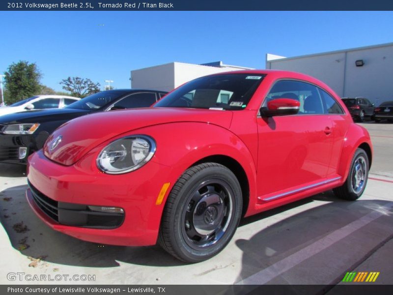 Tornado Red / Titan Black 2012 Volkswagen Beetle 2.5L