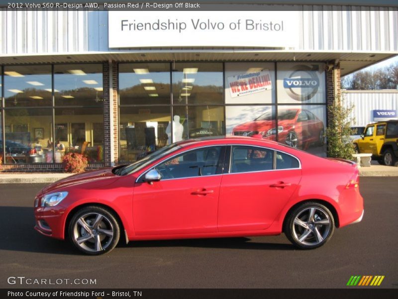 Passion Red / R-Design Off Black 2012 Volvo S60 R-Design AWD