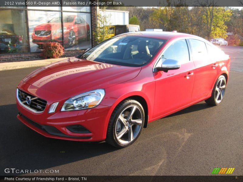 Passion Red / R-Design Off Black 2012 Volvo S60 R-Design AWD