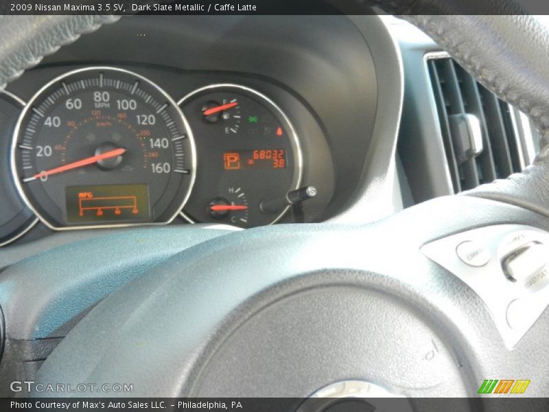 Dark Slate Metallic / Caffe Latte 2009 Nissan Maxima 3.5 SV