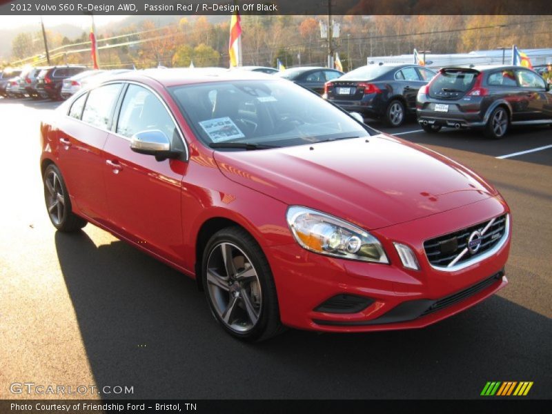 Passion Red / R-Design Off Black 2012 Volvo S60 R-Design AWD