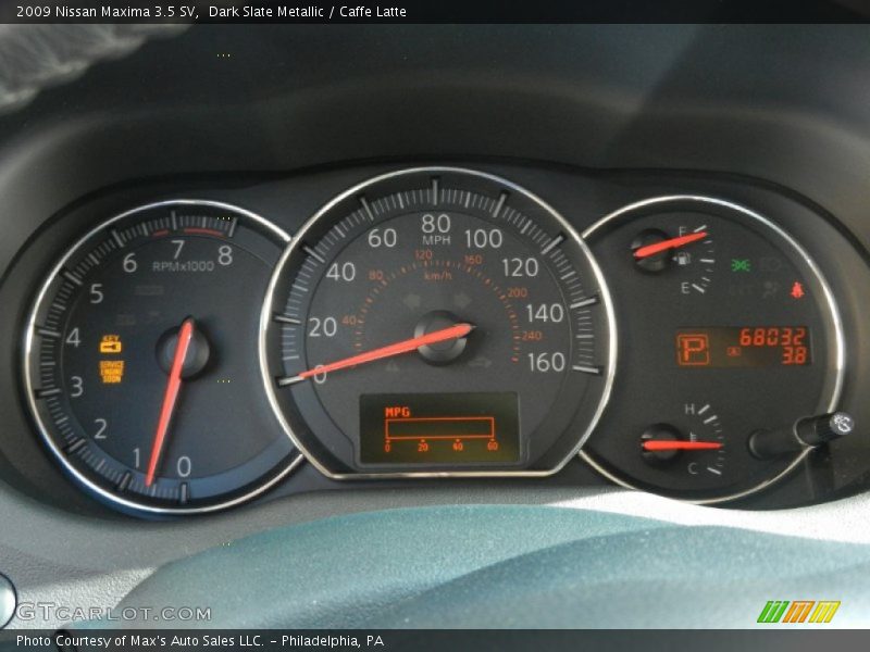 Dark Slate Metallic / Caffe Latte 2009 Nissan Maxima 3.5 SV