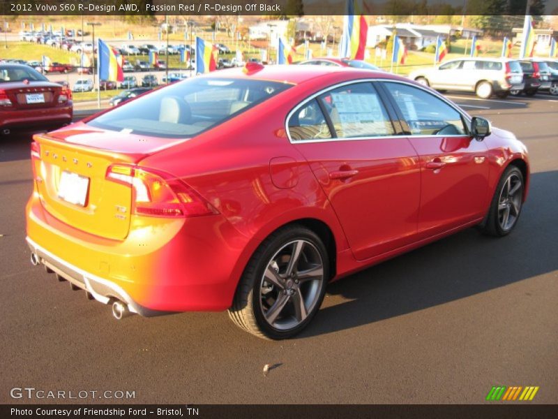 Passion Red / R-Design Off Black 2012 Volvo S60 R-Design AWD