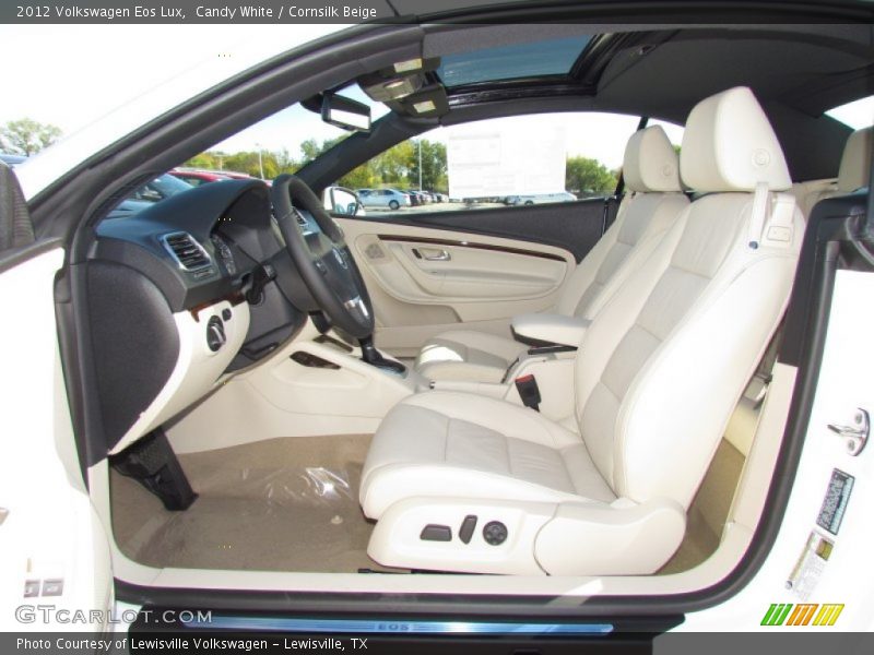 Candy White / Cornsilk Beige 2012 Volkswagen Eos Lux