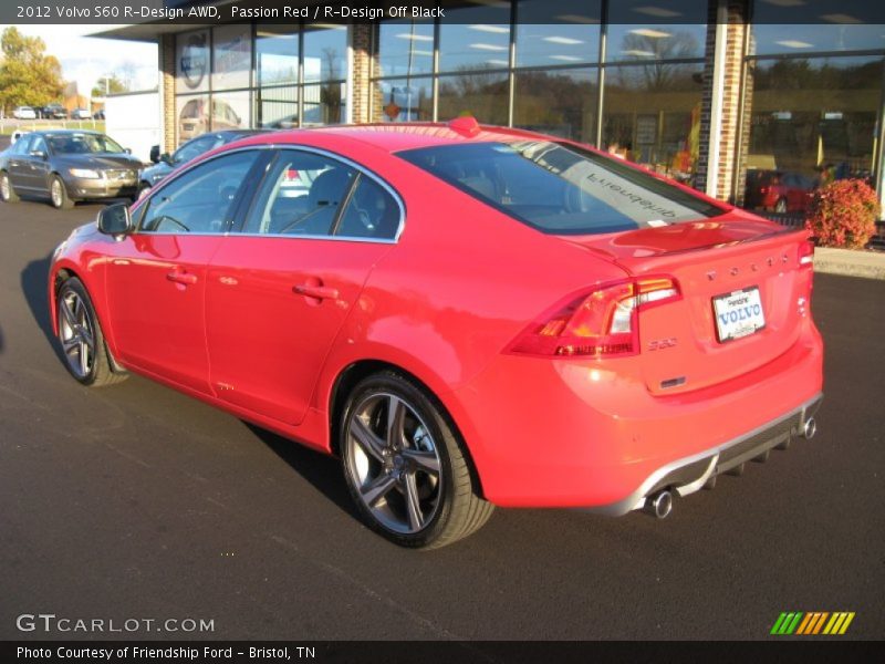 Passion Red / R-Design Off Black 2012 Volvo S60 R-Design AWD