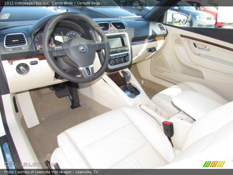 Candy White / Cornsilk Beige 2012 Volkswagen Eos Lux