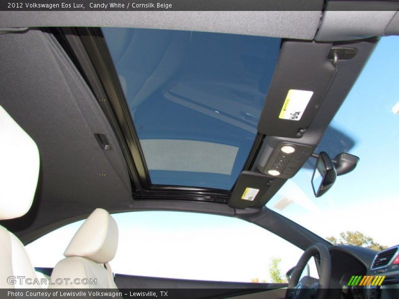 Candy White / Cornsilk Beige 2012 Volkswagen Eos Lux