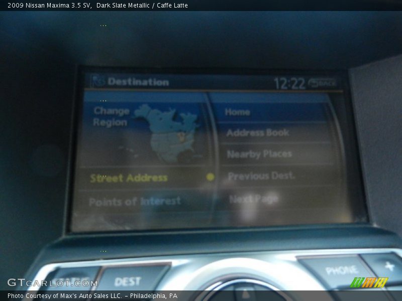 Dark Slate Metallic / Caffe Latte 2009 Nissan Maxima 3.5 SV