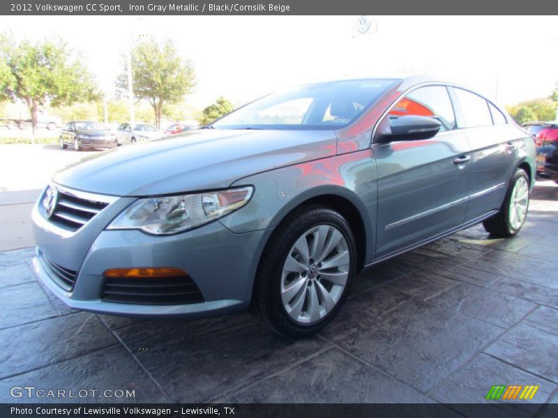 Iron Gray Metallic / Black/Cornsilk Beige 2012 Volkswagen CC Sport