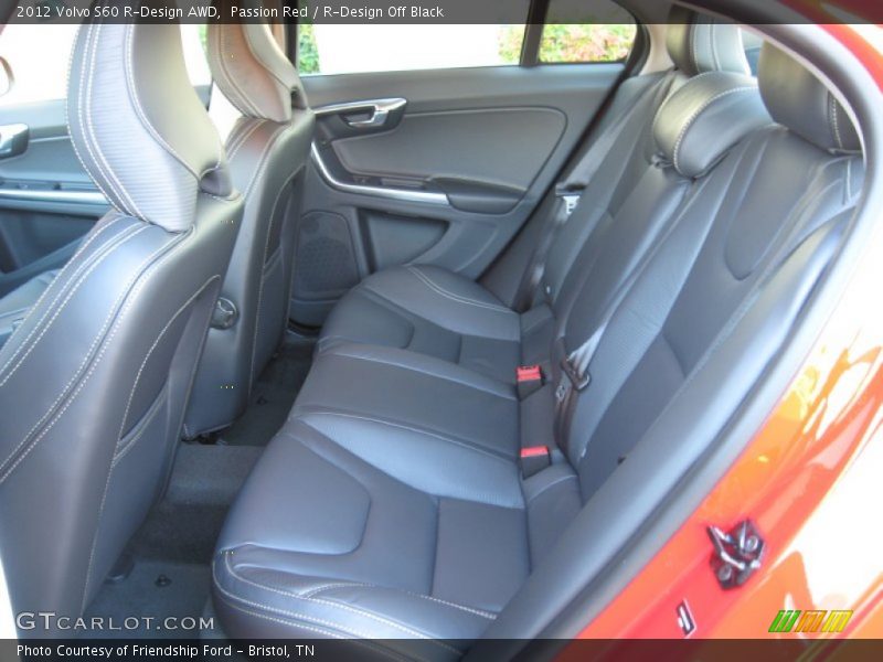 R Design rear seats in Off Black - 2012 Volvo S60 R-Design AWD