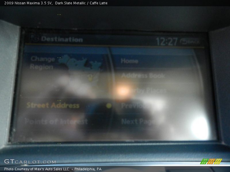 Dark Slate Metallic / Caffe Latte 2009 Nissan Maxima 3.5 SV