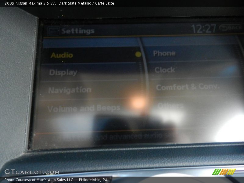 Dark Slate Metallic / Caffe Latte 2009 Nissan Maxima 3.5 SV