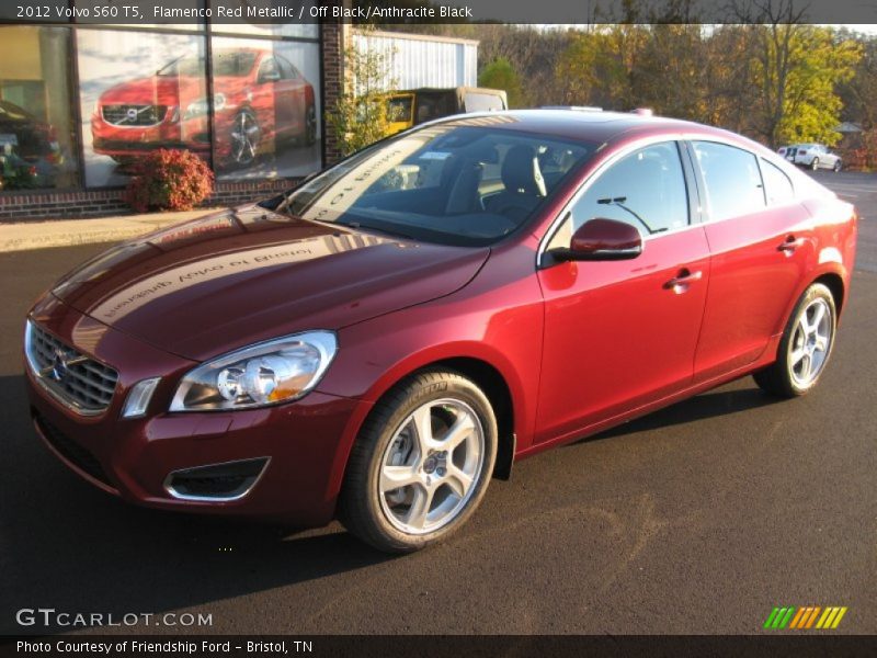 Flamenco Red Metallic / Off Black/Anthracite Black 2012 Volvo S60 T5