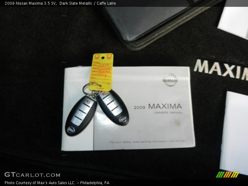 Dark Slate Metallic / Caffe Latte 2009 Nissan Maxima 3.5 SV