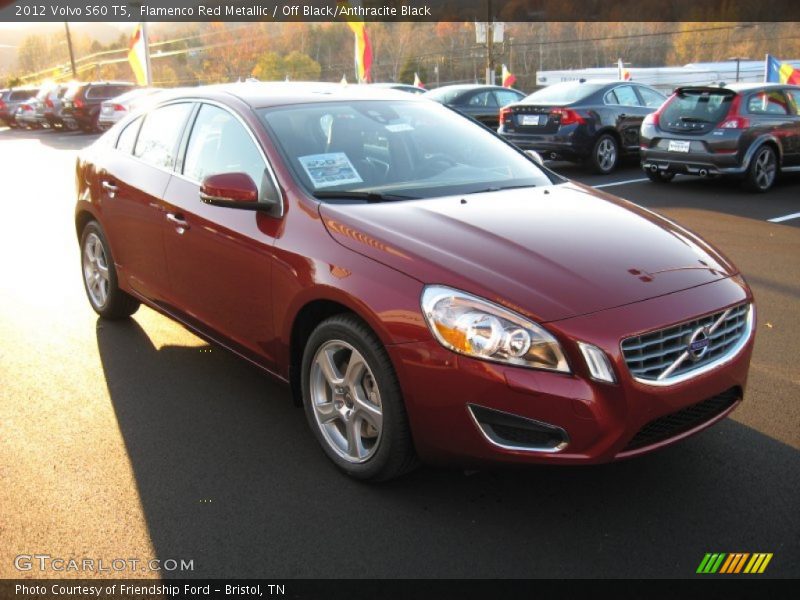 Flamenco Red Metallic / Off Black/Anthracite Black 2012 Volvo S60 T5