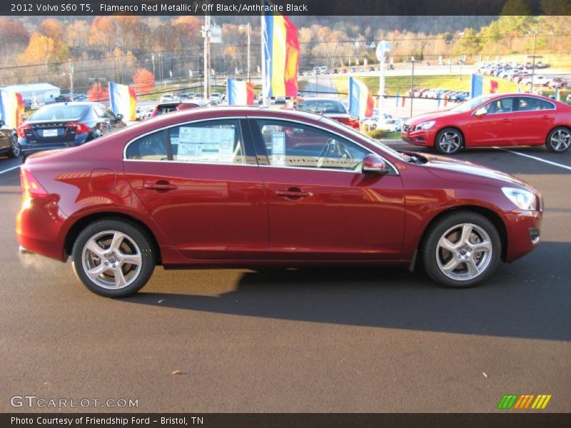 Flamenco Red Metallic / Off Black/Anthracite Black 2012 Volvo S60 T5