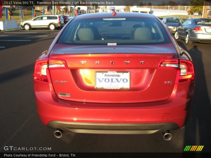 Flamenco Red Metallic / Off Black/Anthracite Black 2012 Volvo S60 T5