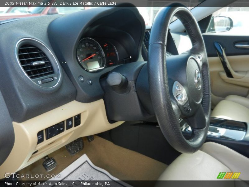 Dark Slate Metallic / Caffe Latte 2009 Nissan Maxima 3.5 SV