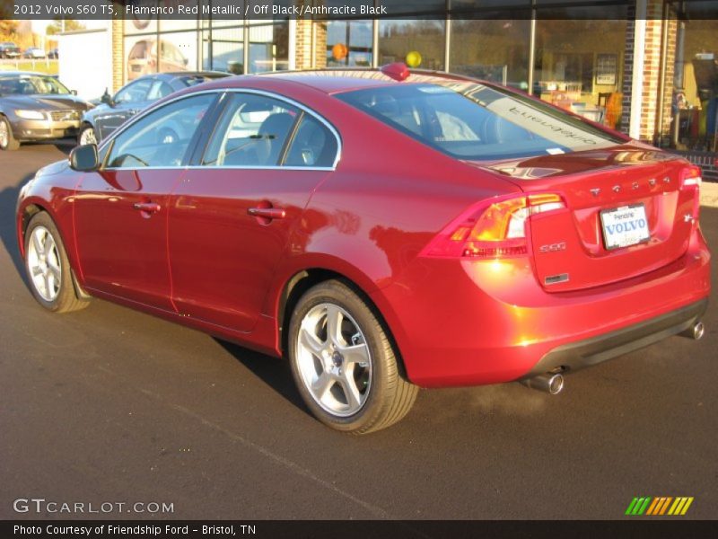 Flamenco Red Metallic / Off Black/Anthracite Black 2012 Volvo S60 T5