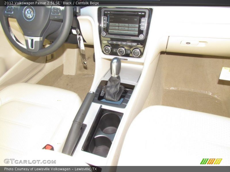 Black / Cornsilk Beige 2012 Volkswagen Passat 2.5L SE