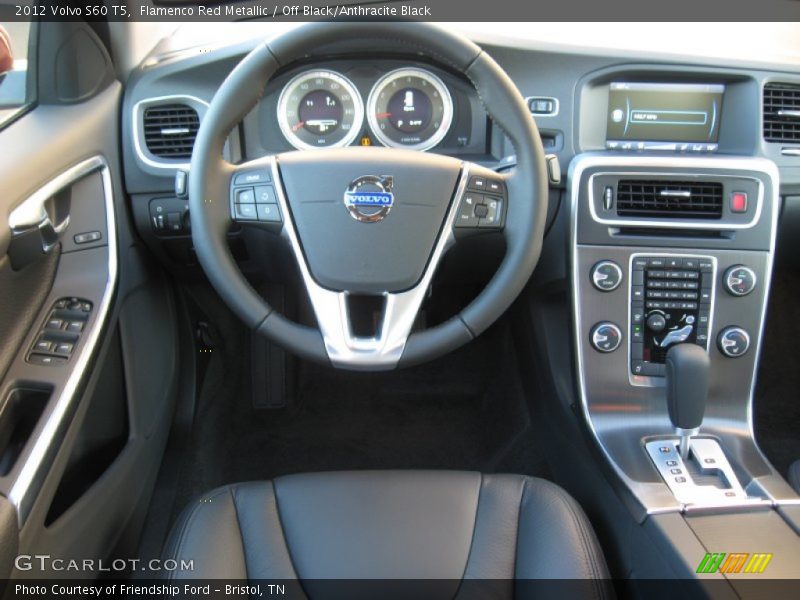 Flamenco Red Metallic / Off Black/Anthracite Black 2012 Volvo S60 T5
