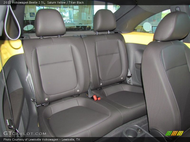 Rear seats in Titan Black - 2012 Volkswagen Beetle 2.5L