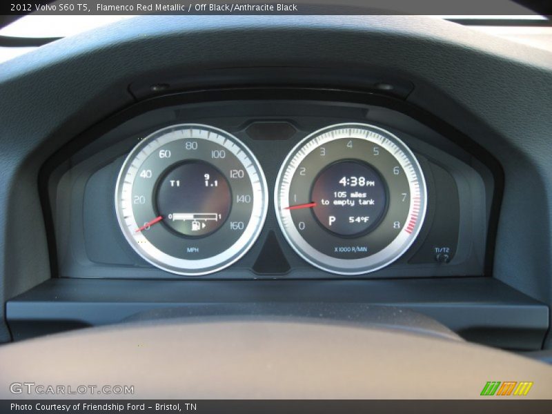 Flamenco Red Metallic / Off Black/Anthracite Black 2012 Volvo S60 T5